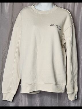 Free Planet Men's Cream Crewneck Sweatshirt - Classic Casual Pullover